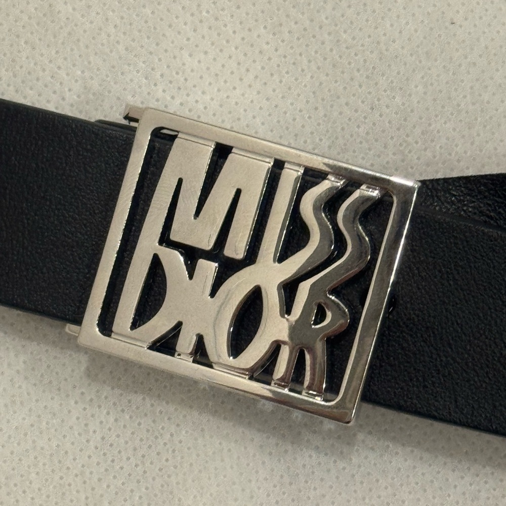 Dior Black Belt Bag with Silver Logo - Picture 8 of 13